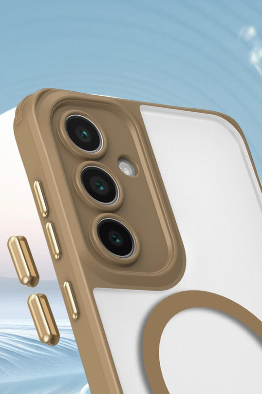 Samsung Galaxy S25 Plus Enka Magsafe Silikon Kılıf - Lacivert 2