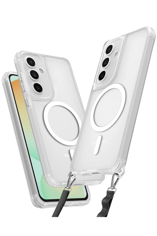 Samsung Galaxy S25 Plus Enka Magsafe Silikon Kılıf - Şeffaf