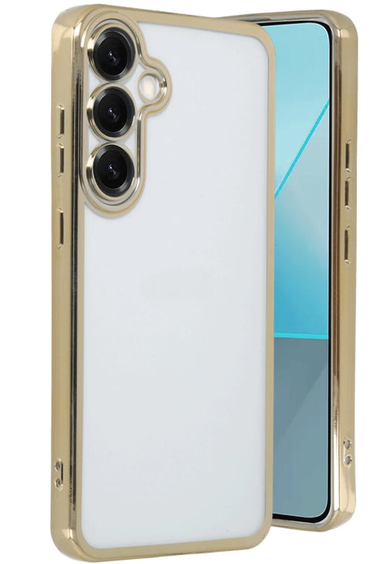 Samsung Galaxy S25 Plus Razer Lensli Silikon Kılıf - Gold