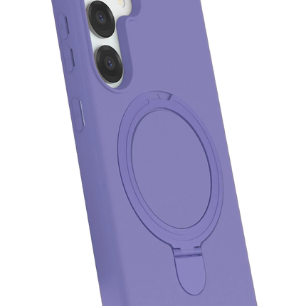 Samsung Galaxy S25 Regal Magsafe Standlı Kapak Kılıf - Lila 2