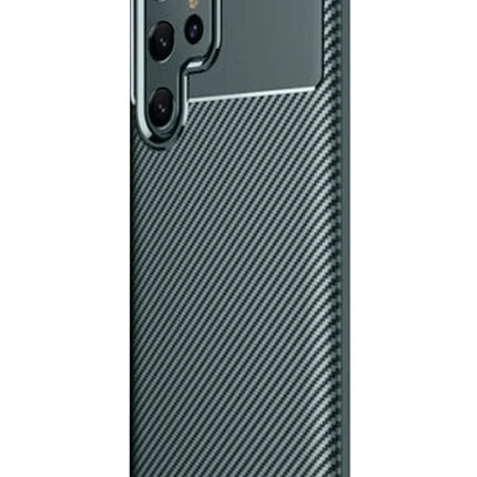 Samsung Galaxy S25 Ultra Auto Focus Karbon Kapak Kılıf - Koyu Yeşil
