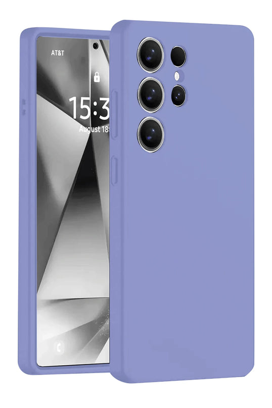 Samsung Galaxy S25 Ultra Nano içi Kadife Silikon Kılıf - Lila