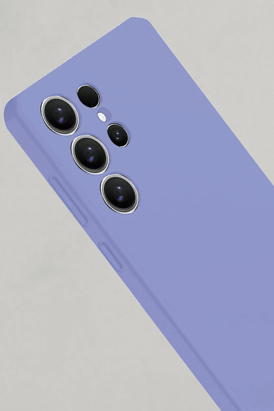 Samsung Galaxy S25 Ultra Nano içi Kadife Silikon Kılıf - Lila 3