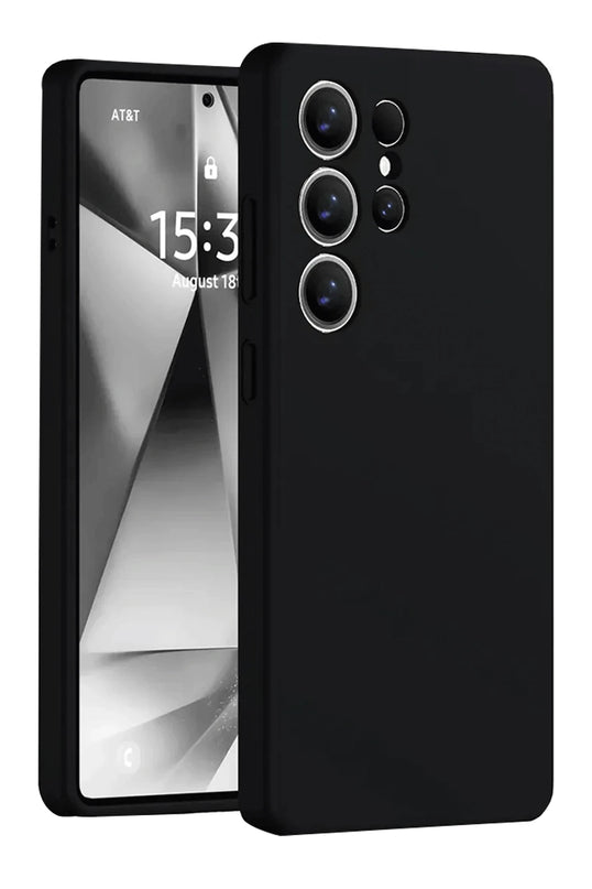 Samsung Galaxy S25 Ultra Nano içi Kadife Silikon Kılıf - Siyah