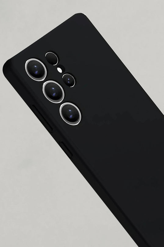Samsung Galaxy S25 Ultra Nano içi Kadife Silikon Kılıf - Siyah 2