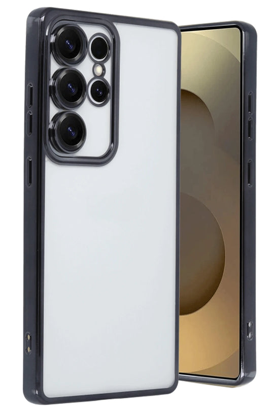 Samsung Galaxy S25 Ultra Razer Lensli Silikon Kılıf - Siyah