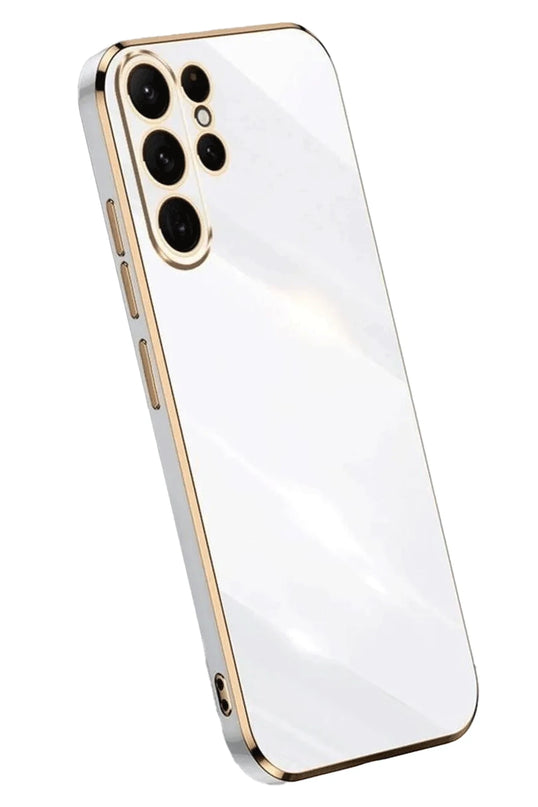 Samsung Galaxy S25 Ultra Volet Silikon Kılıf - Beyaz