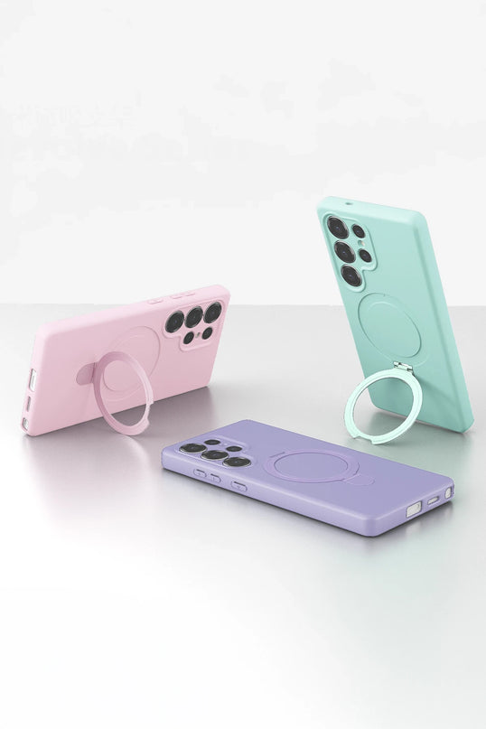 Samsung Galaxy S25 Ultra Regal Magsafe Standlı Kapak Kılıf - Lacivert 5