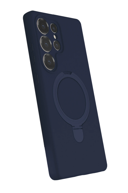 Samsung Galaxy S25 Ultra Regal Magsafe Standlı Kapak Kılıf - Lacivert 2