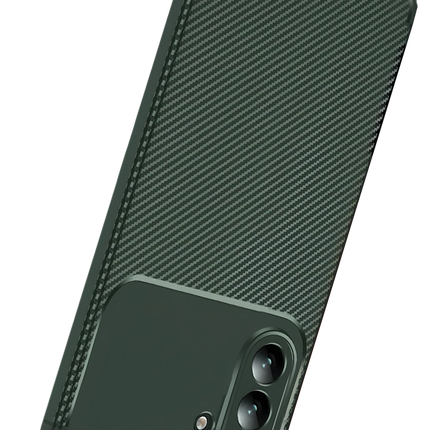 Samsung Galaxy S26 Auto Focus Karbon Kapak Kılıf - Koyu Yeşil 3