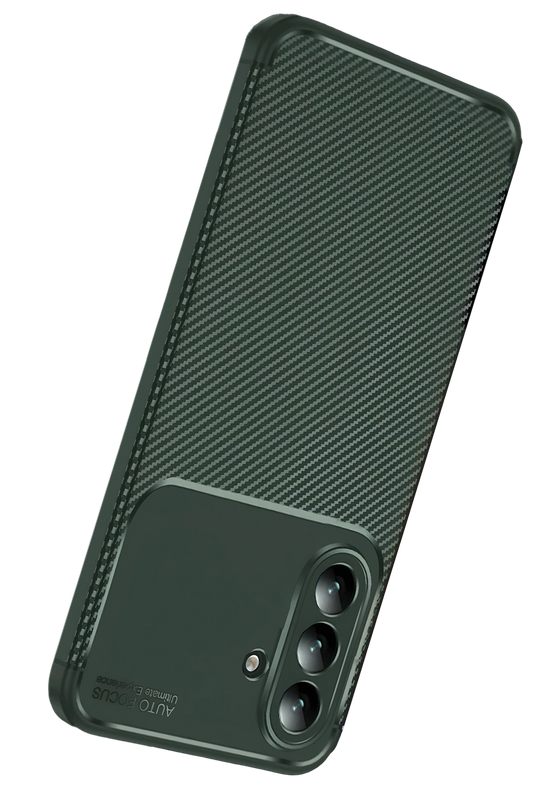 Samsung Galaxy S26 Auto Focus Karbon Kapak Kılıf - Koyu Yeşil 3