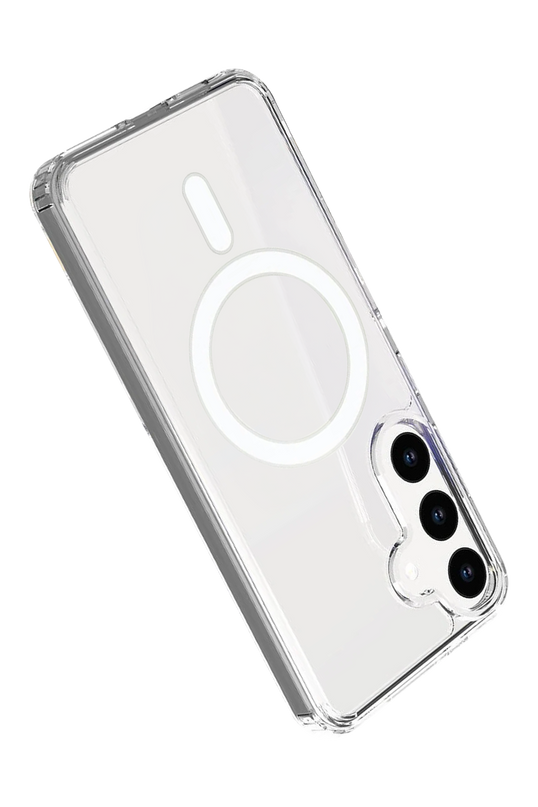 Samsung Galaxy S26 Magneticsafe Şeffaf Silikon Kılıf 3
