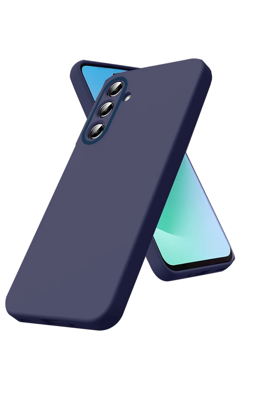 Samsung Galaxy S26 Nano içi Kadife Silikon Kılıf - Lacivert