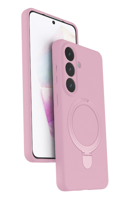 Samsung Galaxy S26 Plus Regal Magsafe Standlı Kapak Kılıf - Açık Pembe 2