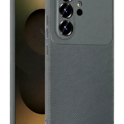Samsung Galaxy S26 Ultra Auto Focus Karbon Kapak Kılıf - Gri