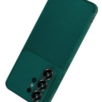 Samsung Galaxy S26 Ultra Auto Focus Karbon Kapak Kılıf - Koyu Yeşil 4