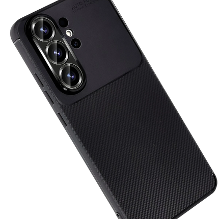 Samsung Galaxy S26 Ultra Auto Focus Karbon Kapak Kılıf - Siyah 4