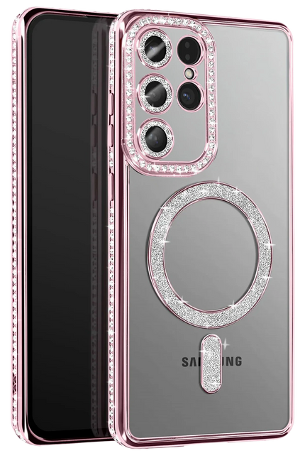 Samsung Galaxy S26 Ultra Joke Simli Magneticsafe Kılıf - Pembe