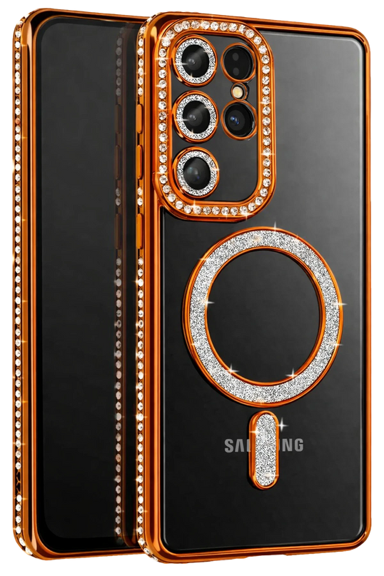 Samsung Galaxy S26 Ultra Joke Simli Magneticsafe Kılıf - Turuncu