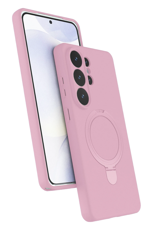 Samsung Galaxy S26 Ultra Regal Magsafe Standlı Kapak Kılıf - Açık Pembe