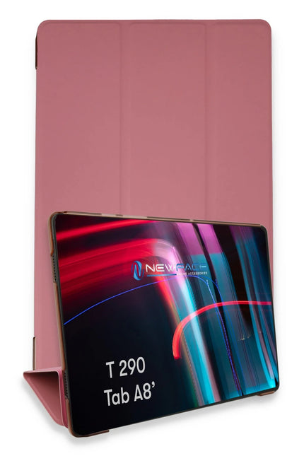 Samsung Galaxy T290 Tab A 8 Tablet Smart Kılıf - Pembe