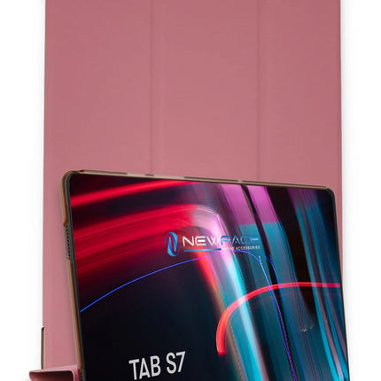 Samsung Galaxy T870 Tab S7 11 Tablet Smart Kılıf - Pembe