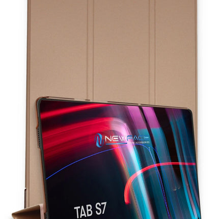 Samsung Galaxy T870 Tab S7 11 Tablet Smart Kılıf - Rose Gold