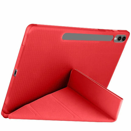 Samsung Galaxy X510 Tab S9 FE 11 Kalemlikli Mars Tablet Kılıfı - Kırmızı 2