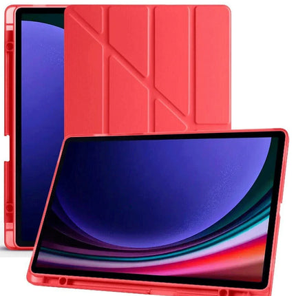 Samsung Galaxy X510 Tab S9 FE 11 Kalemlikli Mars Tablet Kılıfı - Kırmızı 4