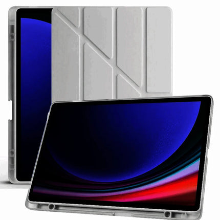Samsung Galaxy X510 Tab S9 FE 11 Kalemlikli Mars Tablet Kılıfı - Koyu Gri 4