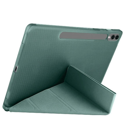 Samsung Galaxy X510 Tab S9 FE 11 Kalemlikli Mars Tablet Kılıfı - Koyu Yeşil 2