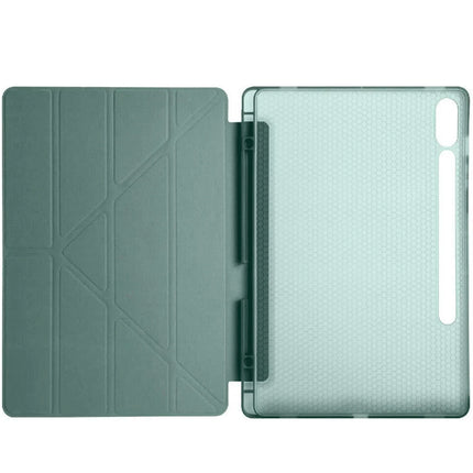 Samsung Galaxy X510 Tab S9 FE 11 Kalemlikli Mars Tablet Kılıfı - Koyu Yeşil 3