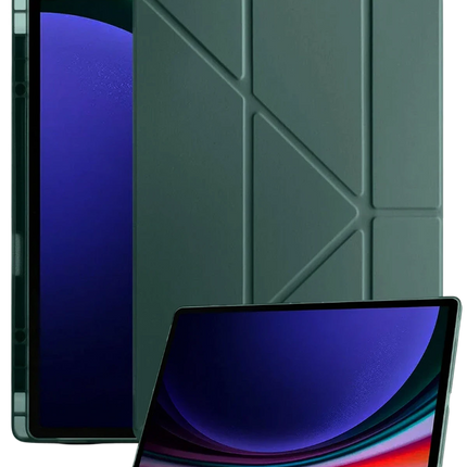 Samsung Galaxy X730 Tab S11 Kalemlikli Mars Tablet Kılıfı - Koyu Yeşil