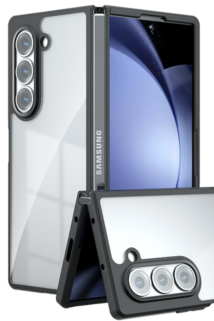 Samsung Galaxy Z Fold 5 Blur Fold Kapak Kılıf - Siyah