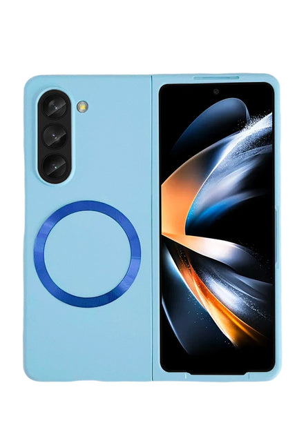 Samsung Galaxy Z Fold 5 Mata Fold Kapak Kılıf - Sierra Blue