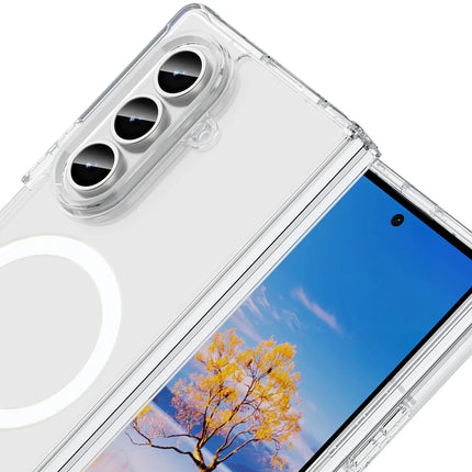 Samsung Galaxy Z Fold 7 Magneticsafe Şeffaf Silikon Kılıf 2