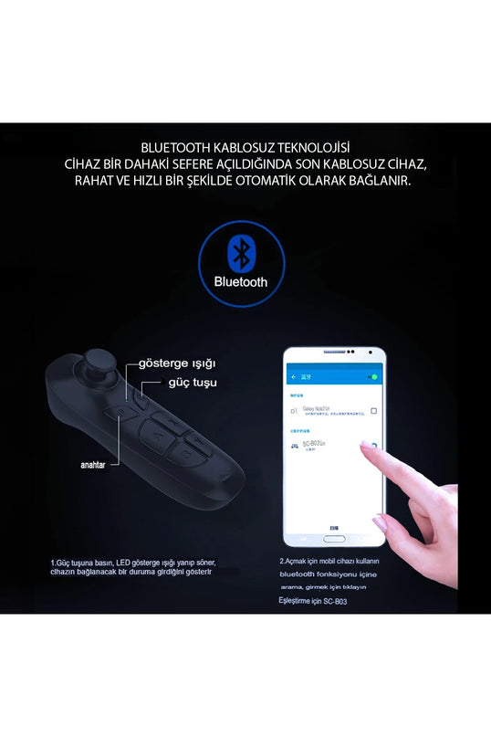 Shinecon SC-B03 Sanal Gerçeklik Gözlüğü Kumandası 7
