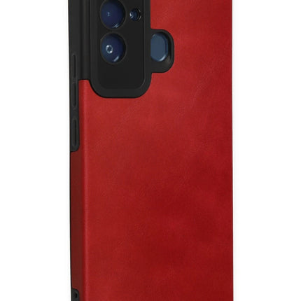 Tecno Pova Neo Loop Deri Silikon Kılıf - Kırmızı 2