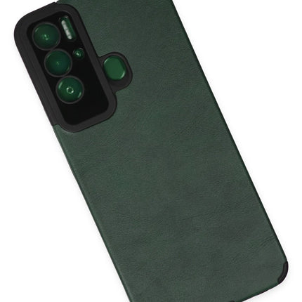Tecno Pova Neo Loop Deri Silikon Kılıf - Yeşil 3