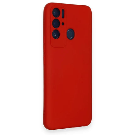 Tecno Pova Neo Nano içi Kadife Silikon Kılıf - Kırmızı 2