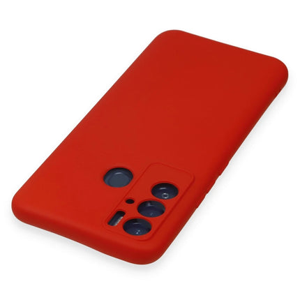 Tecno Pova Neo Nano içi Kadife Silikon Kılıf - Kırmızı 4