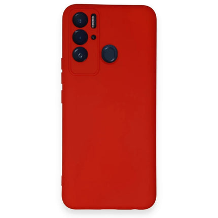 Tecno Pova Neo Nano içi Kadife Silikon Kılıf - Kırmızı