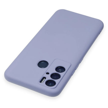 Tecno Pova Neo Nano içi Kadife Silikon Kılıf - Lila 4
