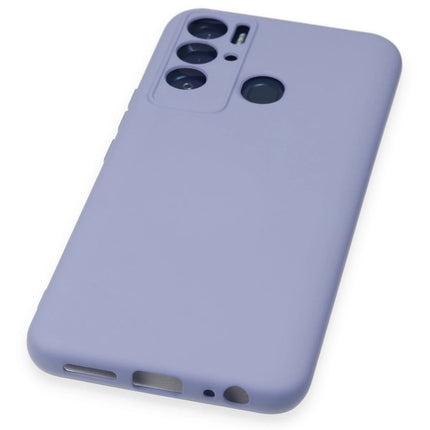 Tecno Pova Neo Nano içi Kadife Silikon Kılıf - Lila 5