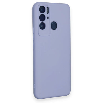 Tecno Pova Neo Nano içi Kadife Silikon Kılıf - Lila 2