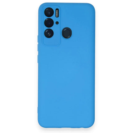 Tecno Pova Neo Nano içi Kadife Silikon Kılıf - Mavi