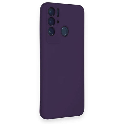 Tecno Pova Neo Nano içi Kadife Silikon Kılıf - Mor 2