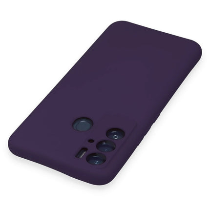 Tecno Pova Neo Nano içi Kadife Silikon Kılıf - Mor 4