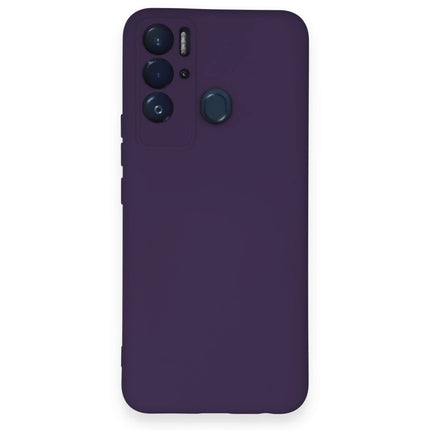 Tecno Pova Neo Nano içi Kadife Silikon Kılıf - Mor