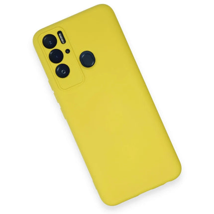 Tecno Pova Neo Nano içi Kadife Silikon Kılıf - Sarı 3